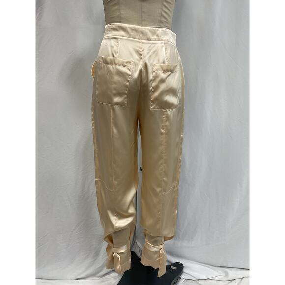 Nicholas 'Erato' White Charmeuse Pant Size 2 - Picture 3 of 4